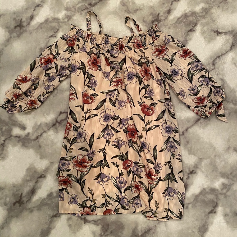 Light pink floral dress